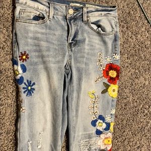 Embroidered jeans